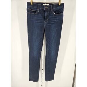 Levi's Women's Blue Mid Rise Denim Skinny Slimming Jeans Size 31